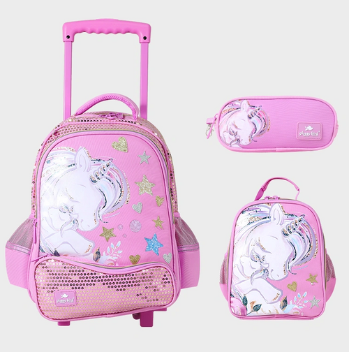 Sac à dos avec chariot 3 Pcs GLOSSY BIRD