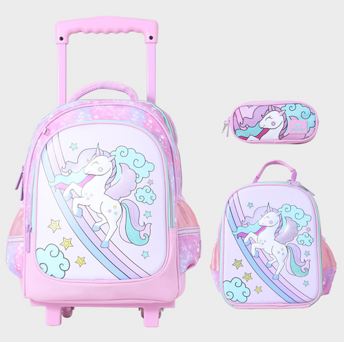 Sac à dos avec chariot 3 Pcs GLOSSY BIRD