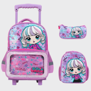 Sac à dos avec chariot 3 Pcs GLOSSY BIRD