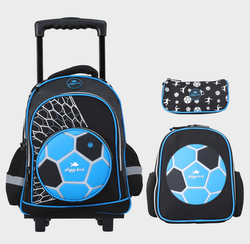 Sac à dos avec chariot 3 Pcs GLOSSY BIRD