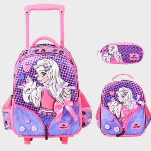 Sac à dos avec chariot 3 Pcs GLOSSY BIRD