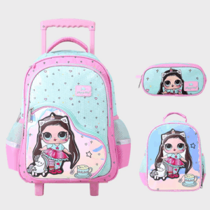 Sac à dos avec chariot 3 Pcs GLOSSY BIRD