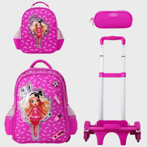 Sac à dos avec chariot 3 Pcs GLOSSY BIRD
