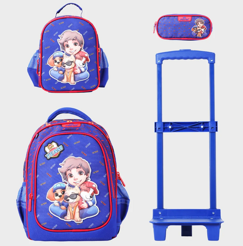 Sac à dos avec chariot 3 pcs GLOSSY BIRD