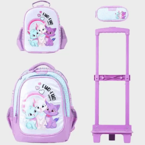 Sac à dos avec chariot 3 pcs GLOSSY BIRD