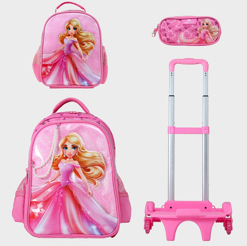 Sac à dos avec chariot 3 pcs GLOSSY BIRD