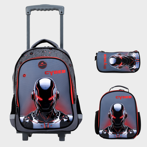 Sac à dos avec chariot 3 pcs GLOSSY BIRD