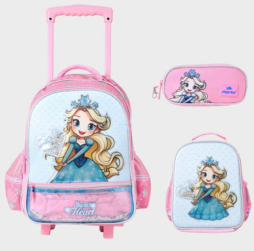 Sac à dos avec chariot 3 pcs GLOSSY BIRD