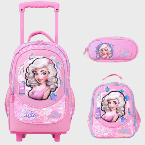 Sac à dos avec chariot 3 pcs GLOSSY BIRD