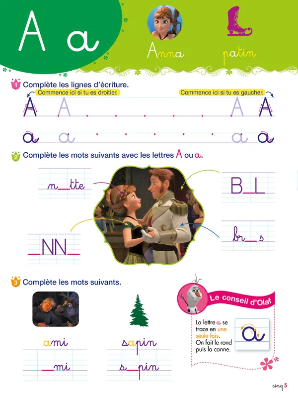 Mon cahier d'écriture GS-CP Frozen HACHETTE – Image 2