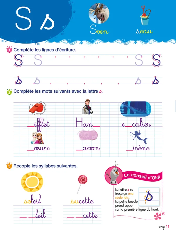 Mon cahier d'écriture GS-CP Frozen HACHETTE – Image 3