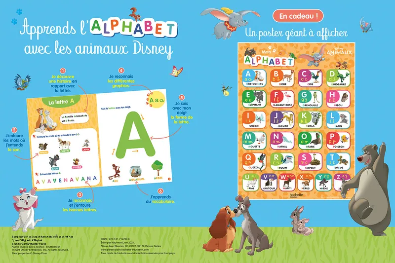 J'apprends l'alphabet Disney PS-MS HACHETTE – Image 2