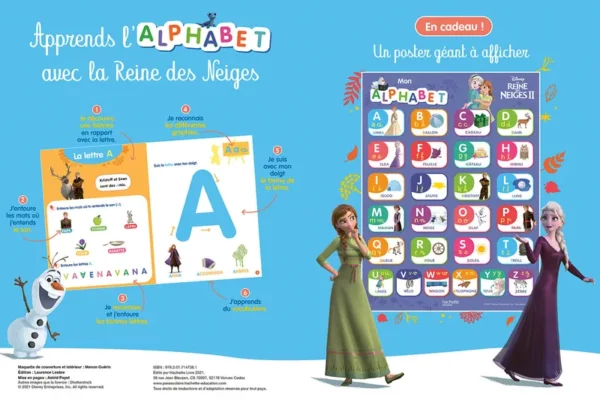J'apprends l'alphabet PS-MS Frozen HACHETTE – Image 2