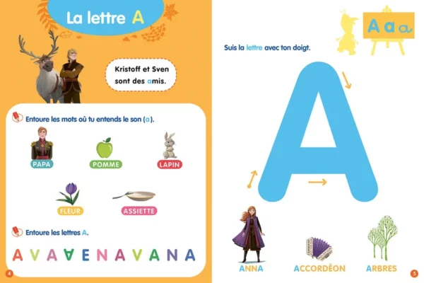 J'apprends l'alphabet PS-MS Frozen HACHETTE – Image 3