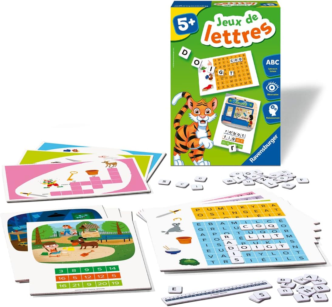 RAVENSBURGER Premiers Mots - Gioco Educativo Per Imparare A Leggere Con 40 Parole E Sillabe, Dai 4 Anni