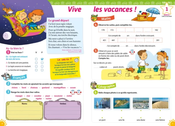 Cahier de vacances du CE1 au CE2 HACHETTE – Image 2