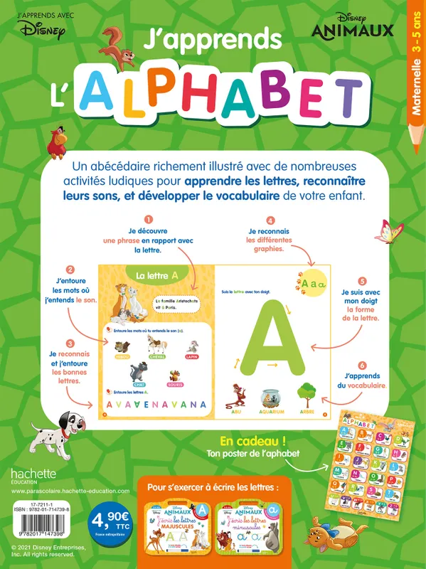 J'apprends l'alphabet Disney PS-MS HACHETTE – Image 4