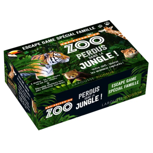 Escape game famille - ZOO Perdus dans la jungle LAROUSSE