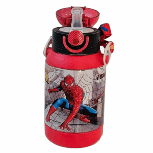 Gourde avec paille 600 ml SPIDERMAN