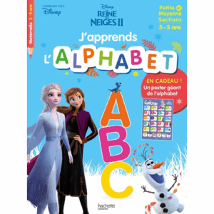 J'apprends l'alphabet PS-MS Frozen HACHETTE
