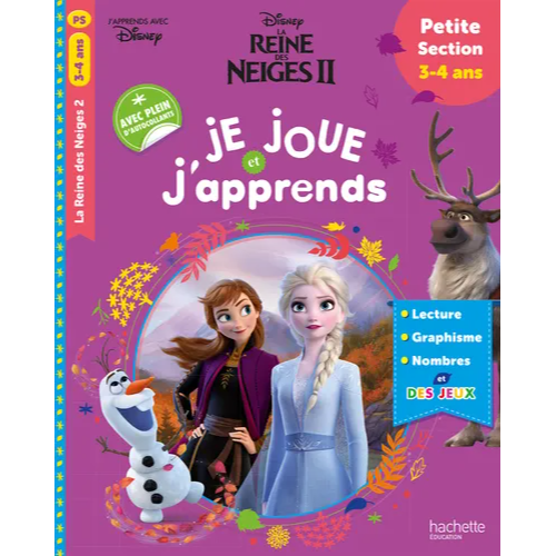 Je joue et j'apprends PS Frozen HACHETTE