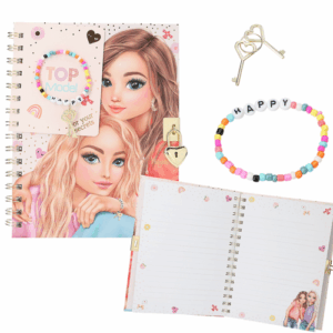 Journal intime avec cadenas et bracelet