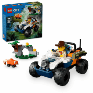 Le tout-terrain de l’explorateur de la jungle et le panda roux lego 60424