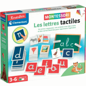 Les lettres tactiles Montessori CLEMENTONI