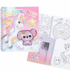 Livre de coloriage paillettes