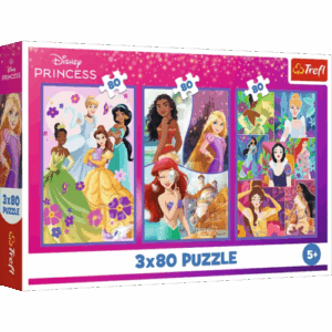 Puzzle 3x80 pcs Princess