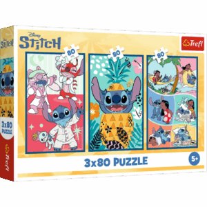 Puzzle 3x80 pcs Stitch