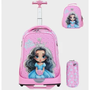 Sac-a-dos-avec-chariot-3-pcs-GLOSSY-BIRD-
