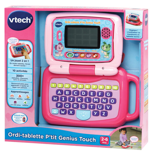 Ordi-tablette P'tit Genius Touch rose vtech – Image 2