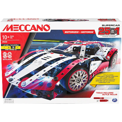 Coffret Supercar 25 Modèles Motorisés Meccano