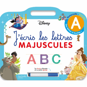 J'écris les lettres majuscules Disney Hachette
