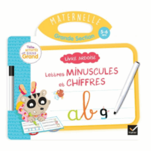 Livre Ardoise les Lettres minuscules et chiffres GS HATIER