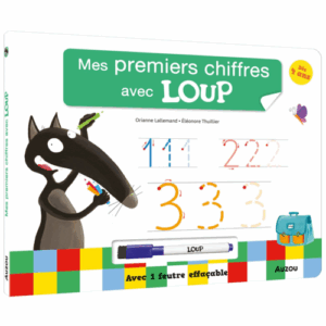 Livre ardoise loup - Mes premiers chiffres