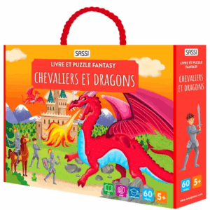 Livre et puzzle Chevaliers et dragons SASSI JUNIOR