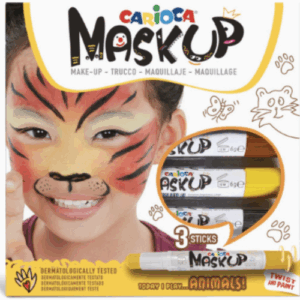 Peintures pour le Visage Mask Up Animals 3 Pcs CARIOCA
