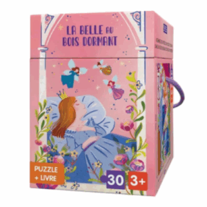 Puzzle et livre la belle au bois dormant SASSI JUNIOR