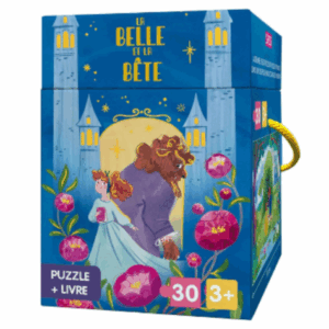 Puzzle et livre la belle et la bête SASSI JUNIOR