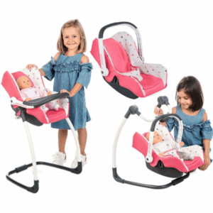 Chaise Haute 3 en 1 pour poupée SMOBY