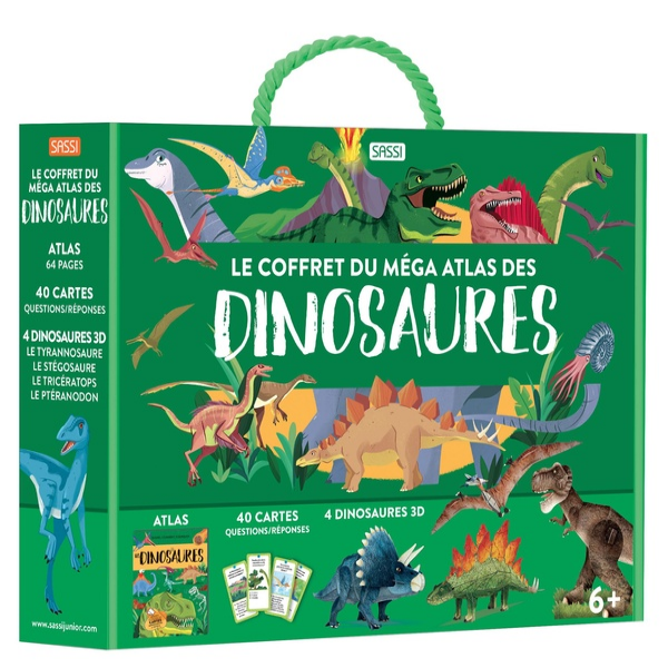 Coffret du Mega Atlas des Dinosaures SASSI JUNIOR