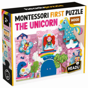 First Puzzle Unicorn EN BOIS Montessori HEADU