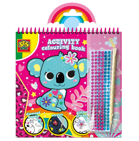 Livre de coloriage diamants SES Creative