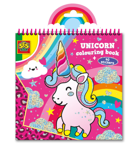 Livre de coloriage licorne SES Creative