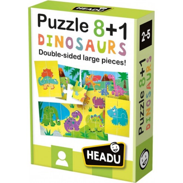 Puzzle 8+1 Dino HEADU