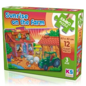 Puzzle géant 12 pcs la ferme KS GAMES