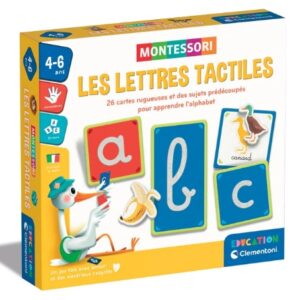 Les lettres tactiles Montessori Clementoni