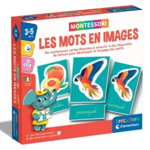 Les mots en images Montessori Clementoni